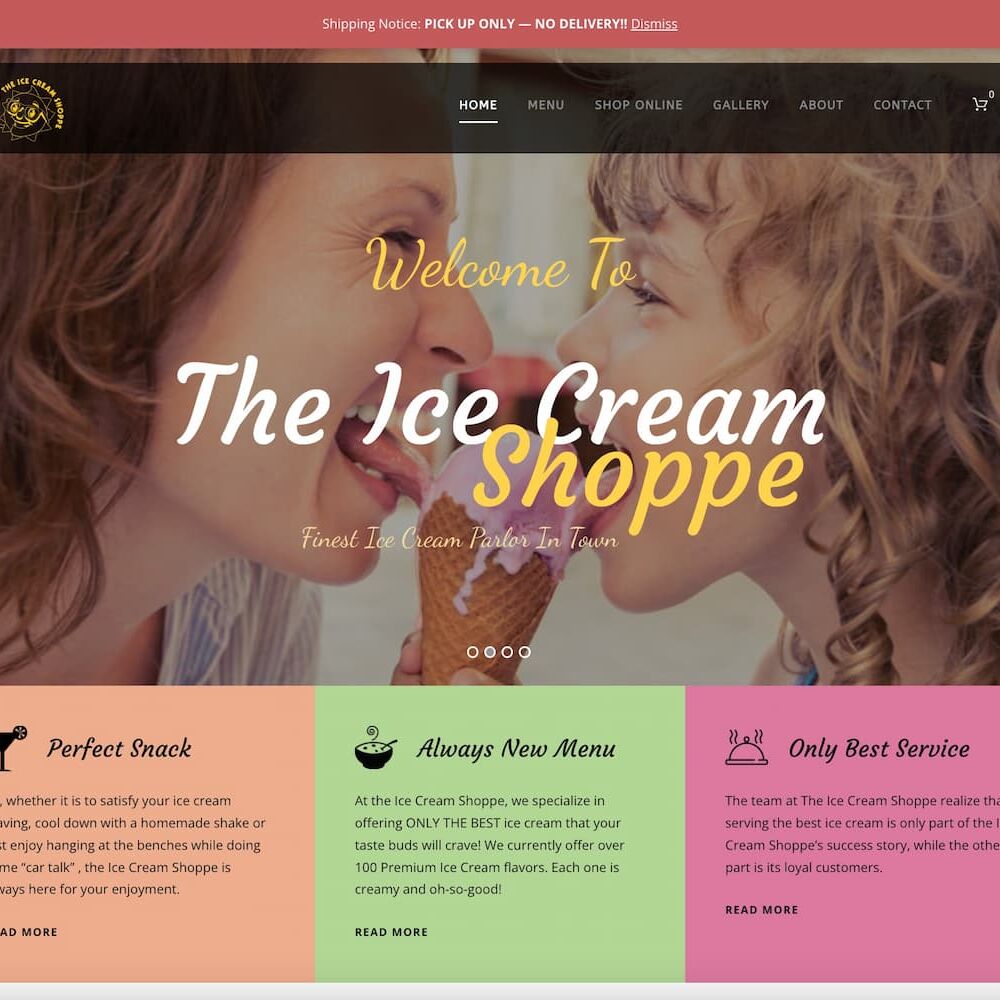 theicecreamshoppe home page